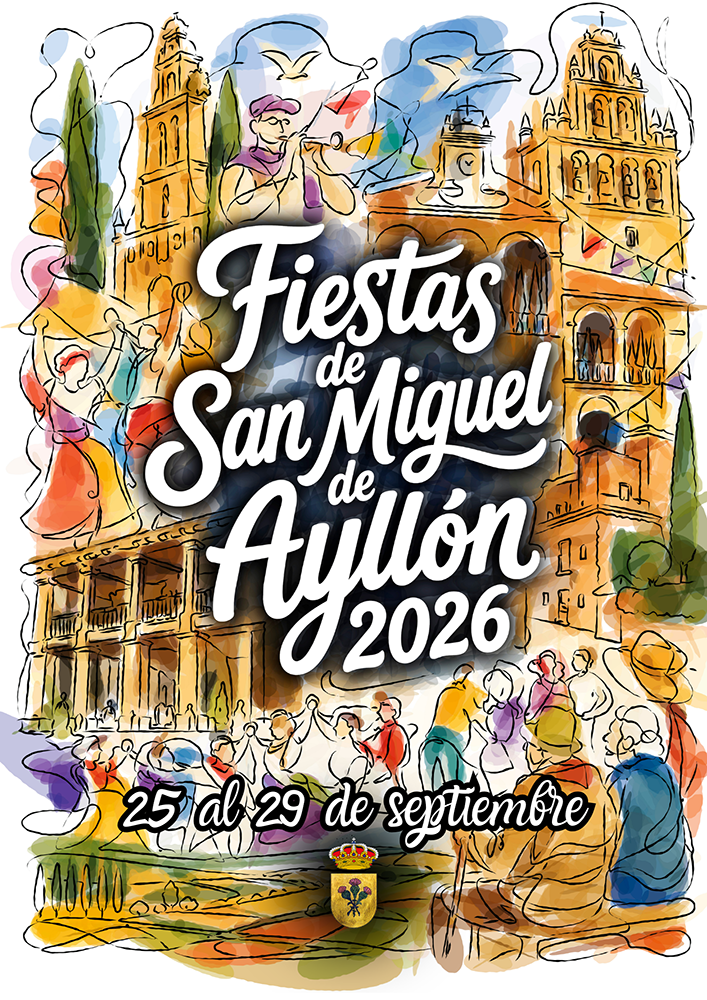 Cartel de las Fiestas de Ayllón 2026 por José Luis Pulido Calvo