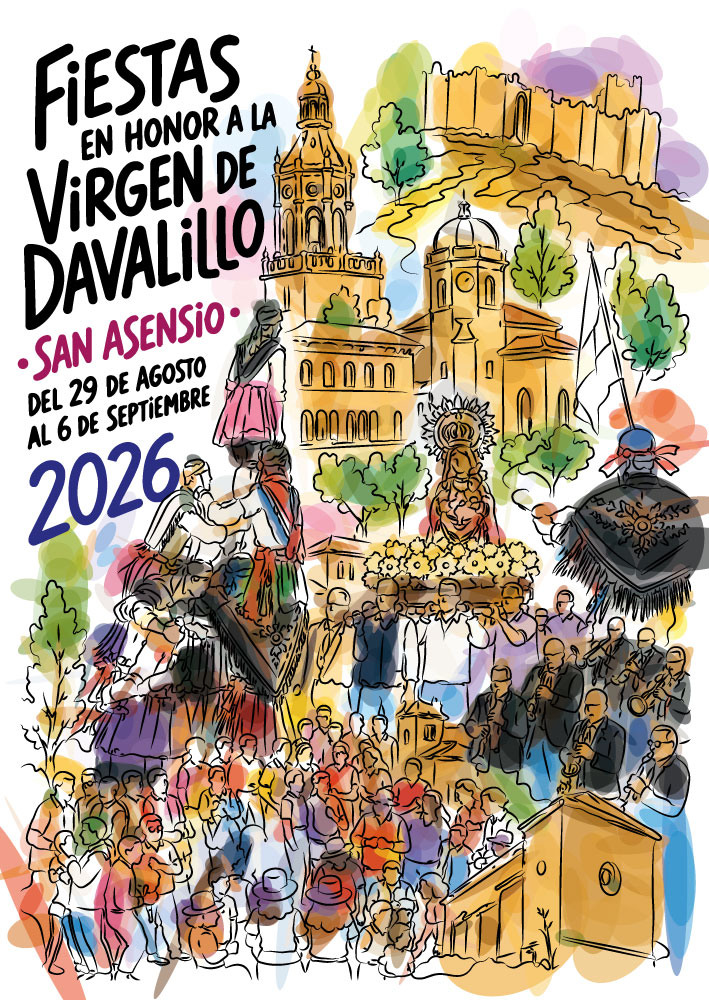 Cartel de las Fiestas de San Asensio 2026 por José Luis Pulido Calvo