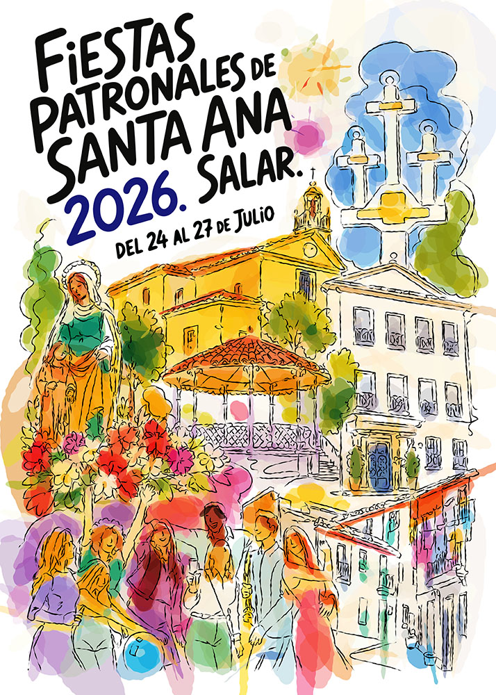Cartel de las Fiestas de Salar 2026 por José Luis Pulido Calvo