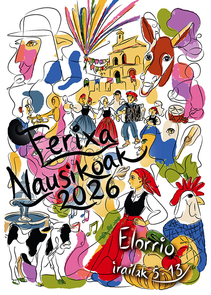 Cartel de las Fiestas de Elorrio 2026 por José Luis Pulido Calvo