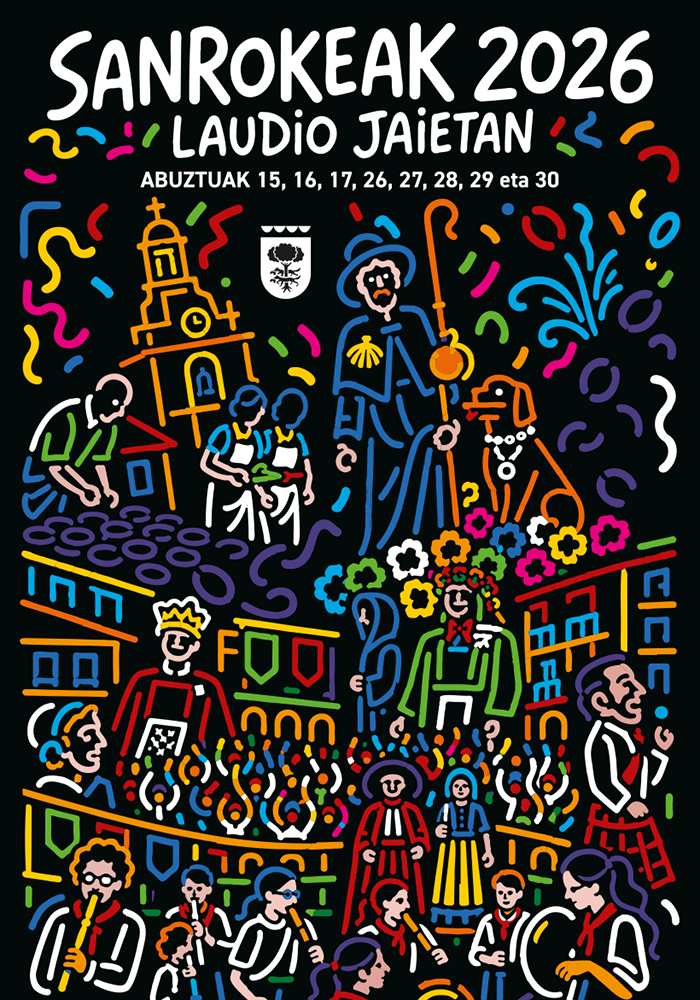 Cartel de las Fiestas de Laudio 2026 por José Luis Pulido Calvo