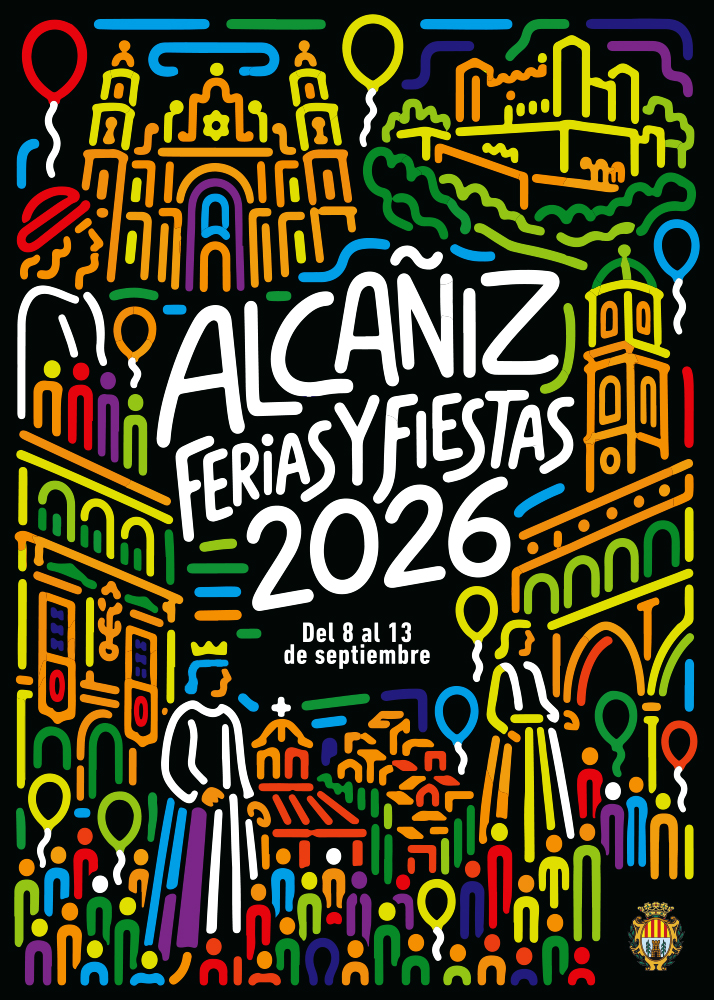 Cartel de las Fiestas de Alcañiz 2026 por José Luis Pulido Calvo